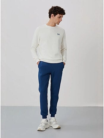 Set da uomo di felpa in pile di cotone e poliestere con sweatshirt e pantaloni tommy