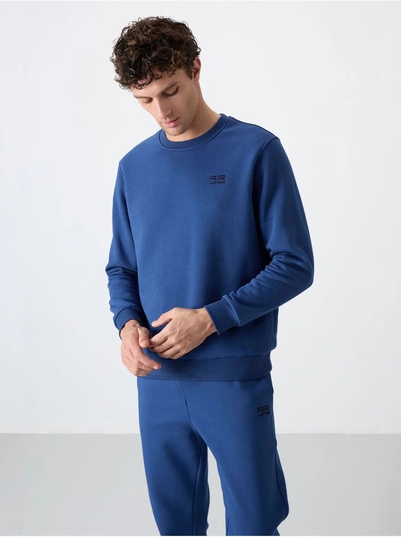 Set da uomo di felpa in pile di cotone e poliestere con sweatshirt e pantaloni tommy Blu - Kiabi