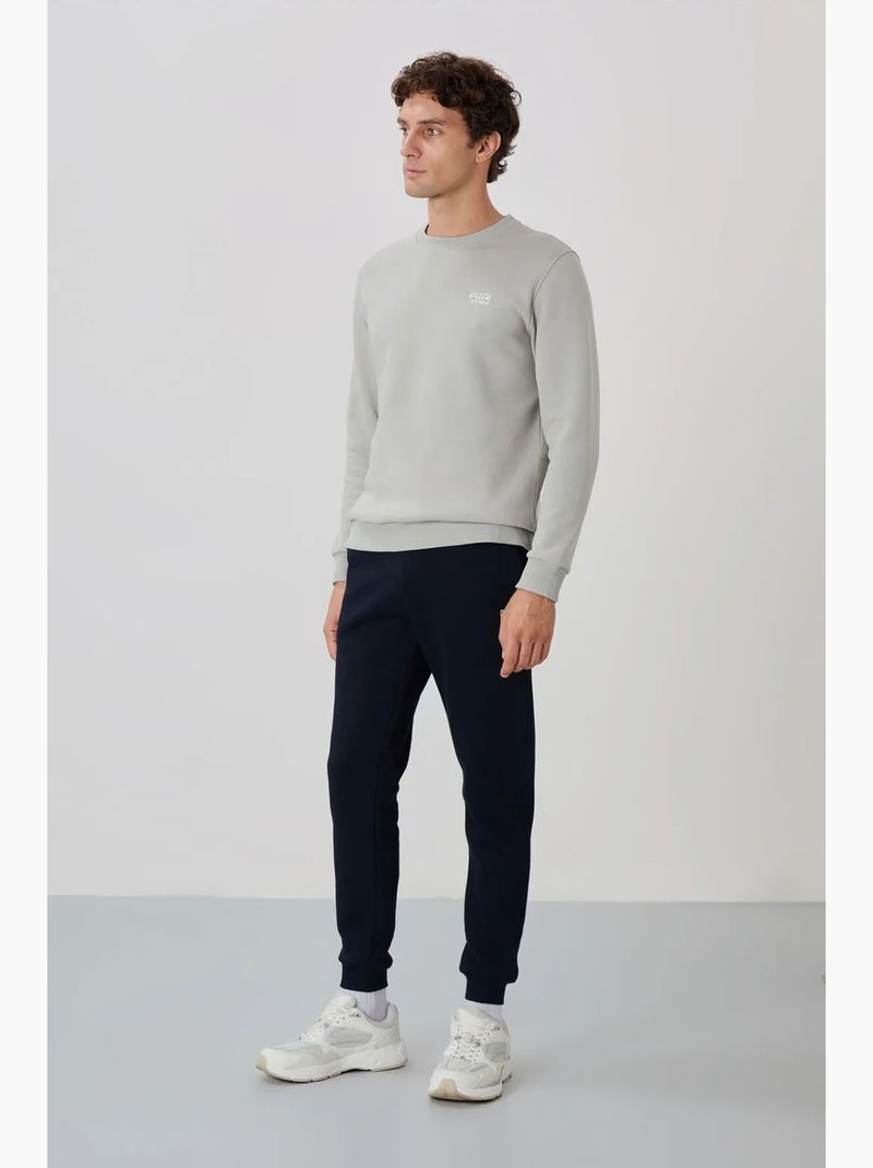 Set da uomo di felpa in pile di cotone e poliestere con sweatshirt e pantaloni tommy Blu marino - Kiabi