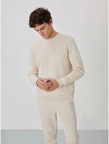 Set da uomo di felpa in pile di cotone e poliestere con sweatshirt e pantaloni tommy