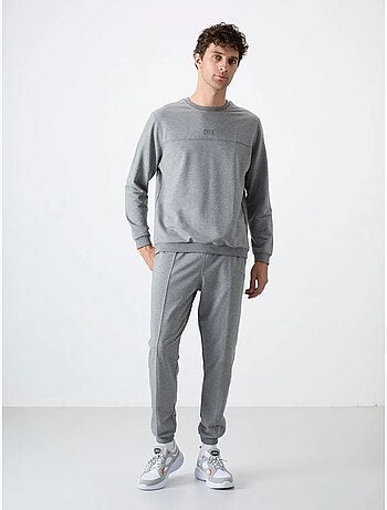 Set da uomo di felpa in pile e pantaloni tommy