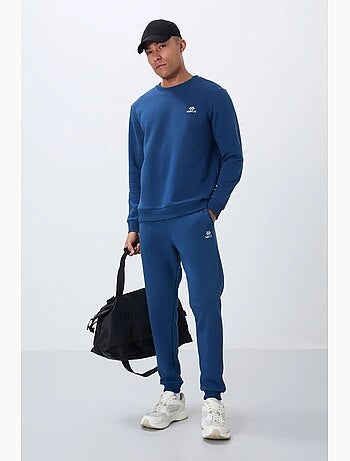 Set da uomo in felpa di pile cotone-poliestere con sweatshirt e pantaloni tommy