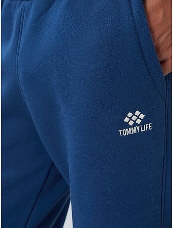 Set da uomo in felpa di pile cotone-poliestere con sweatshirt e pantaloni tommy