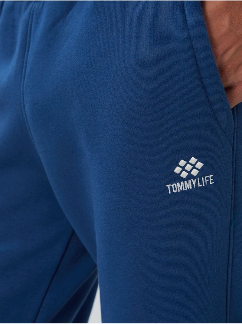 Set da uomo in felpa di pile cotone-poliestere con sweatshirt e pantaloni tommy Blu - Kiabi