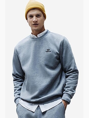 Set da uomo in felpa di pile cotone-poliestere con sweatshirt e pantaloni tommy