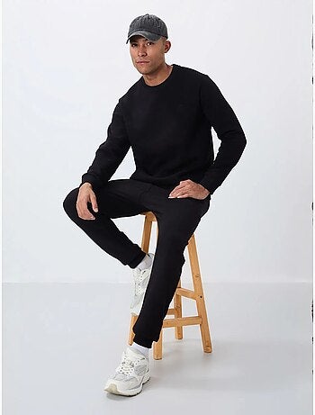 Set da uomo in felpa di pile cotone-poliestere con sweatshirt e pantaloni tommy