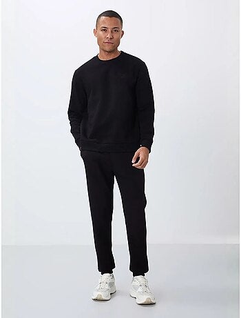 Set da uomo in felpa di pile cotone-poliestere con sweatshirt e pantaloni tommy