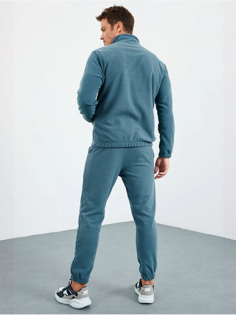 Set da uomo in poliestere con felpa e pantaloni tommy Blu pavone - Kiabi
