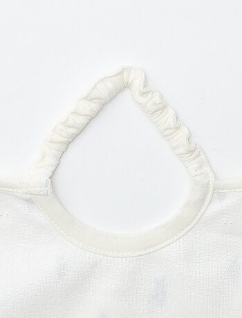 Set de 2 bavaglini con girocollo elasticizzato