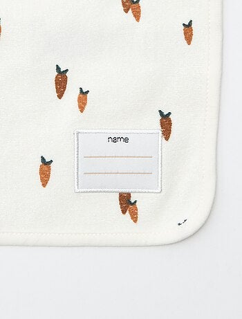 Set de 2 bavaglini con girocollo elasticizzato