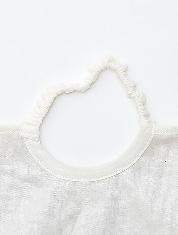 Set de 2 bavaglini con girocollo elasticizzato