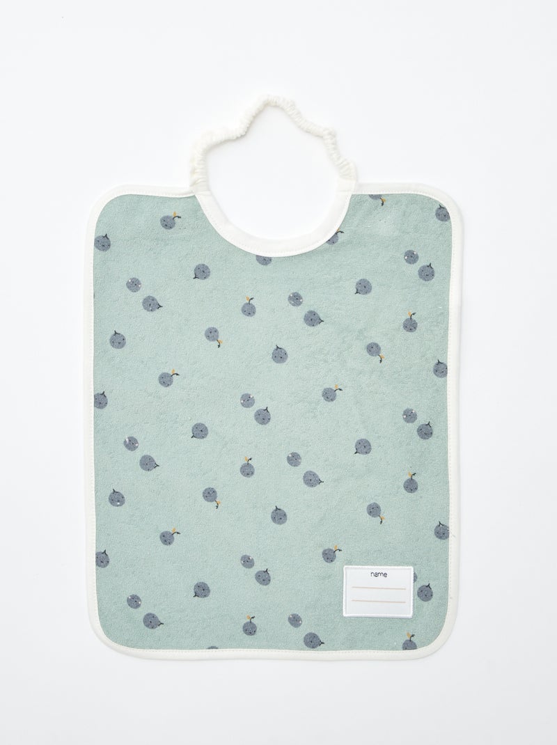 Set de 2 bavaglini con girocollo elasticizzato VERDE - Kiabi