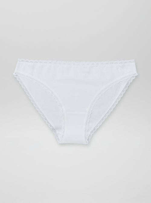 Set de 2 slip en cotone - Kiabi