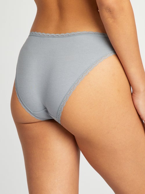 Set de 2 slip en cotone - Kiabi