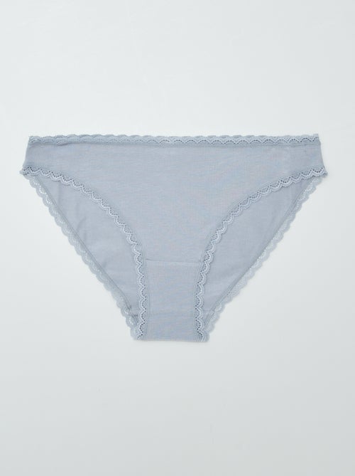 Set de 2 slip en cotone - Kiabi