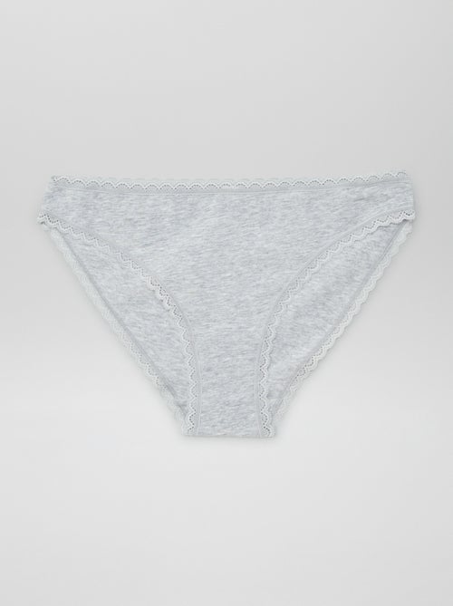 Set de 2 slip en cotone - Kiabi