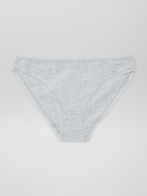 Set de 2 slip en cotone - Kiabi