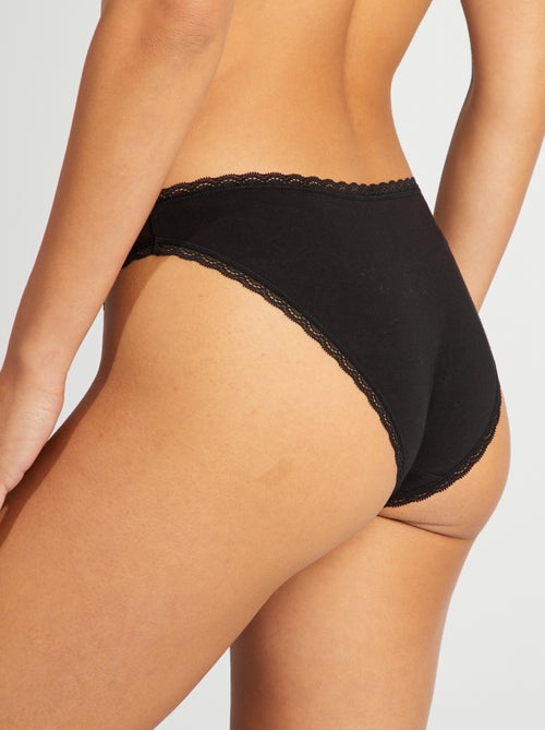 Set de 2 slip en cotone - Kiabi