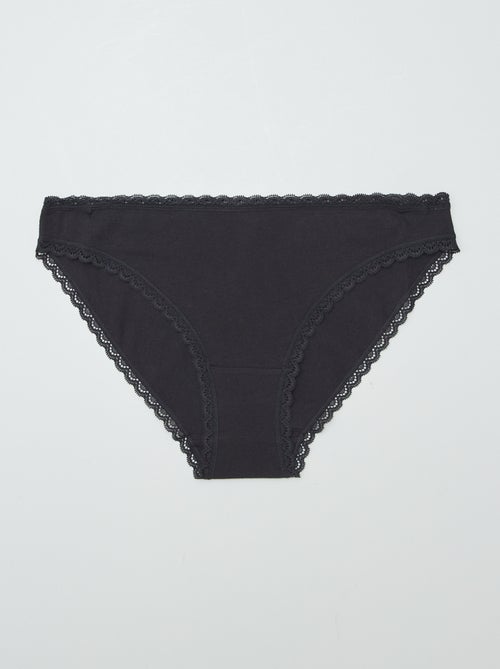 Set de 2 slip en cotone - Kiabi