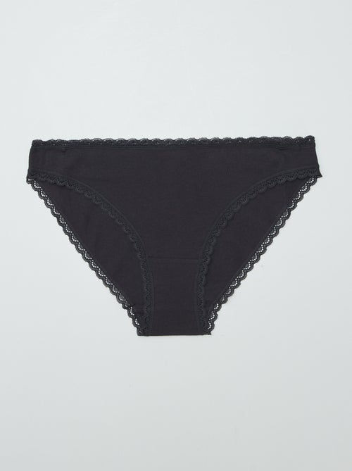 Set de 2 slip en cotone - Kiabi