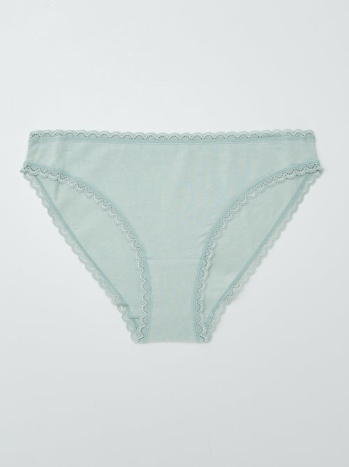 Set de 2 slip en cotone - Kiabi