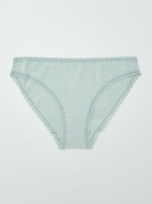 Set de 2 slip en cotone - Kiabi