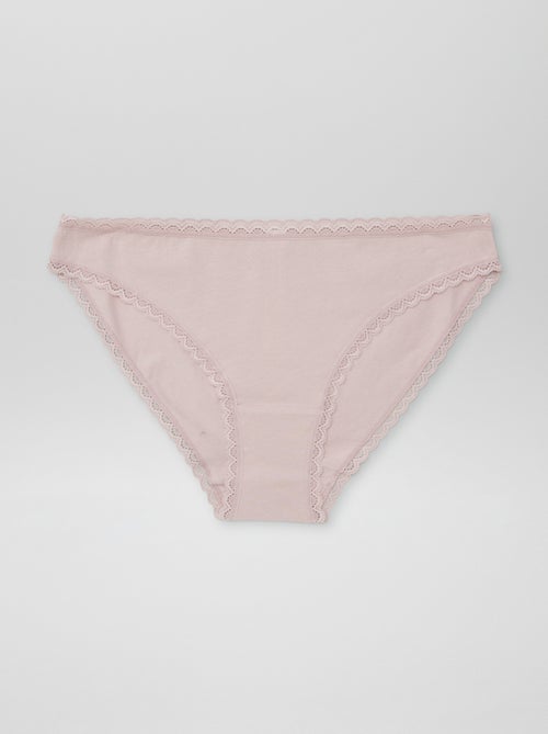 Set de 2 slip en cotone - Kiabi