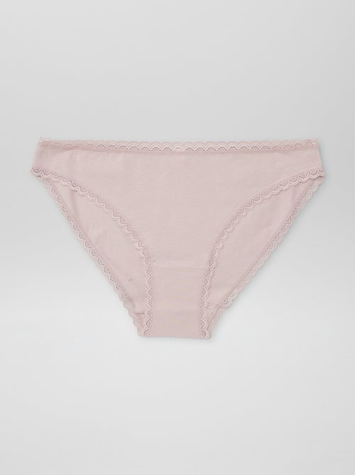 Set de 2 slip en cotone - Kiabi