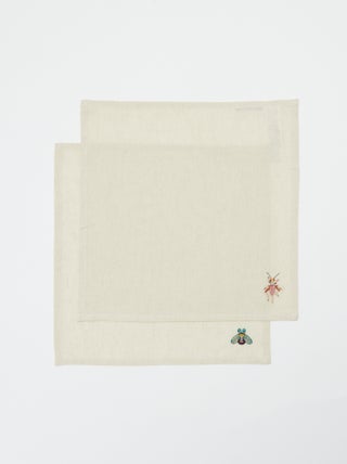 Set de 2 tovagliette ricamate (40x40 cm) - Kiabi Home