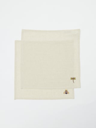 Set de 2 tovagliette ricamate (40x40 cm) - Kiabi Home