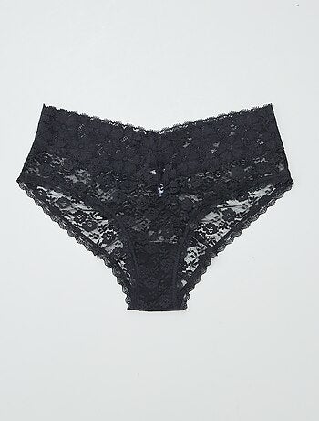 Set de 3 culotte en pizzo
