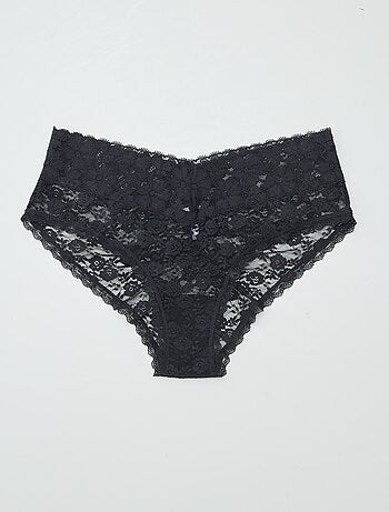 Set de 3 culotte en pizzo