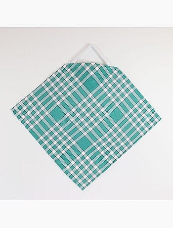 Set di 10 bavaglini in cotone a quadretti Vichy CLEAN