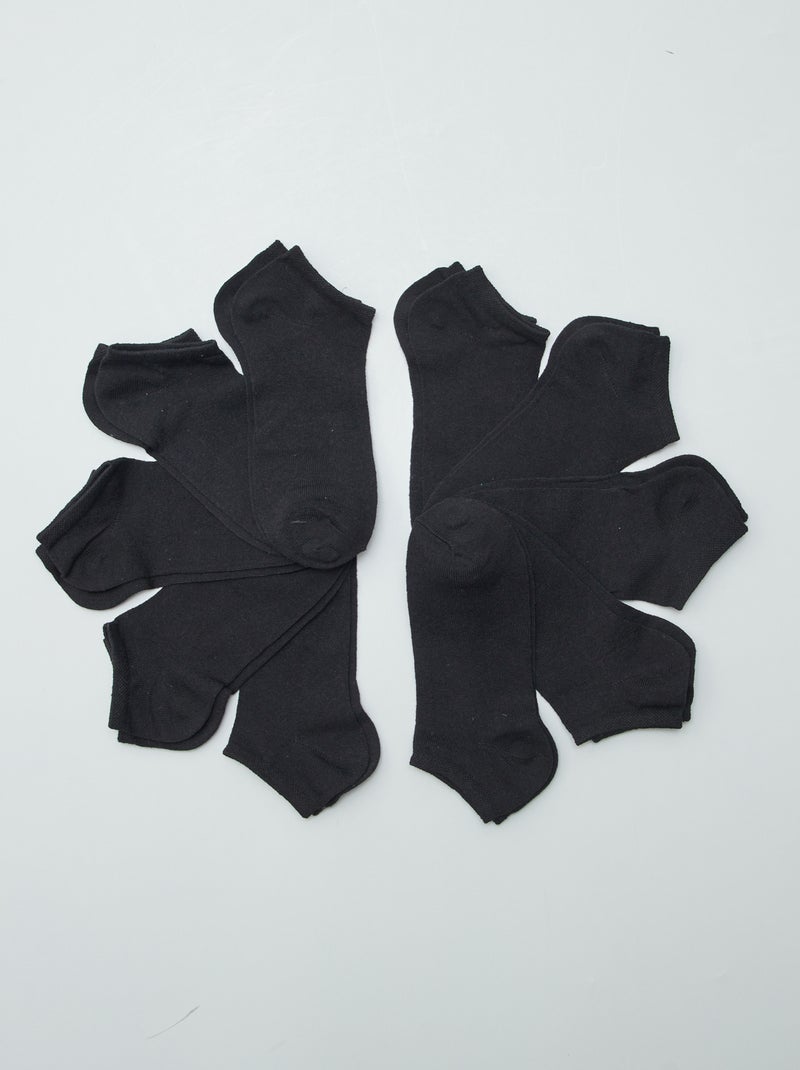 Set di 10 paia di calzini nero - Kiabi