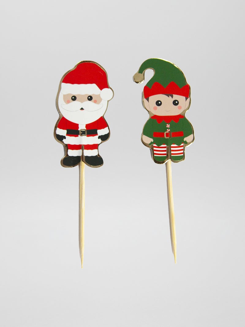 Set di 10 stuzzicadenti da cocktail 'Natale' ROSSO - Kiabi