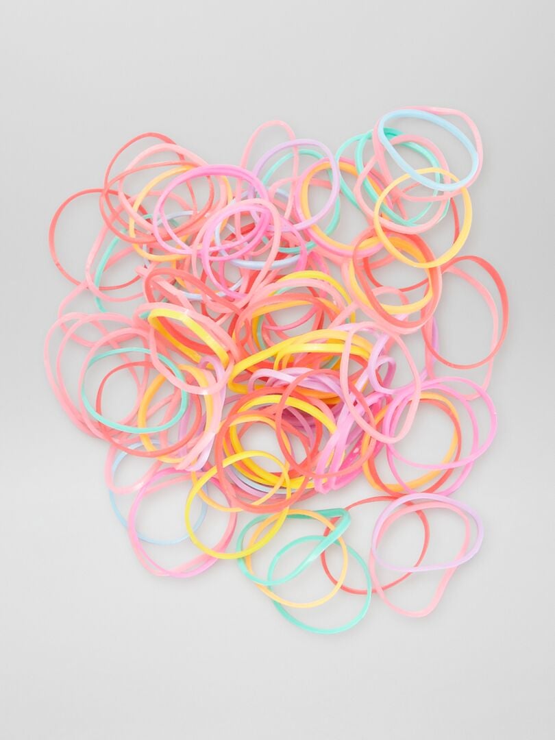 Set di 100 elastici colorati - ROSA - Kiabi - 1.50€
