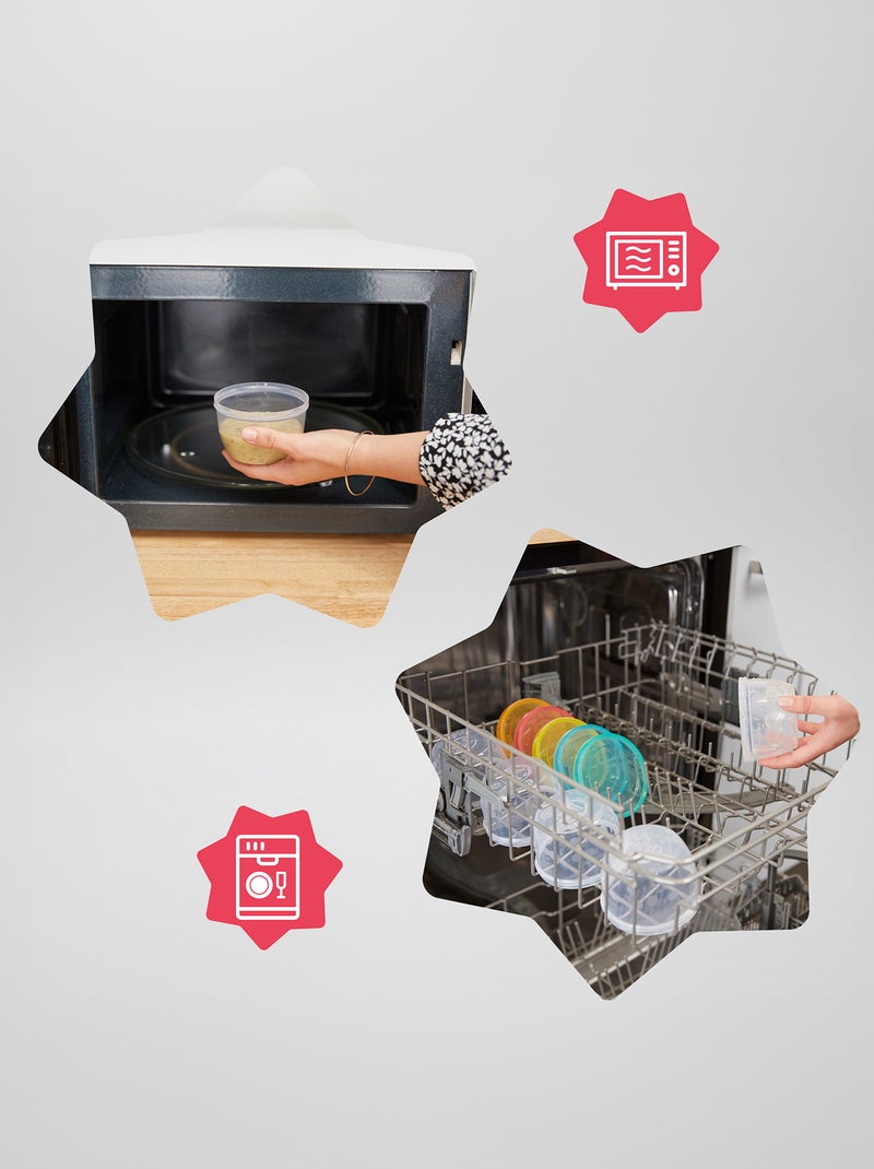 Set di 12 vasetti 250 ml 'Badabulle' multicolore - Kiabi