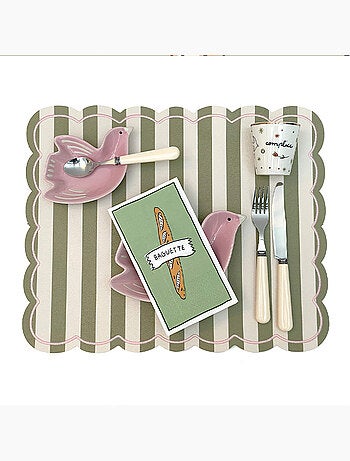 Set di 15 tovaglioli baguette
