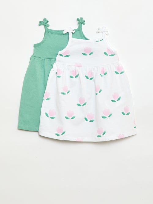 Set di 2 abiti con spalline - Kiabi