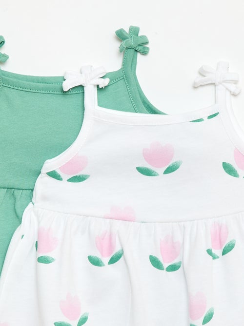 Set di 2 abiti con spalline - Kiabi