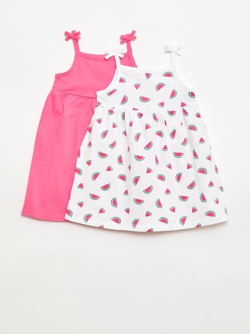 Set di 2 abiti con spalline - Kiabi