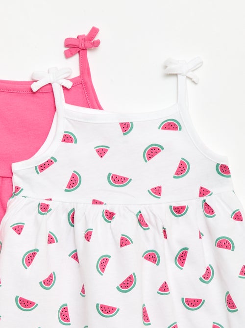 Set di 2 abiti con spalline - Kiabi