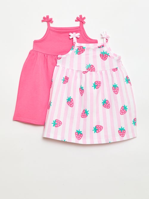 Set di 2 abiti con spalline - Kiabi