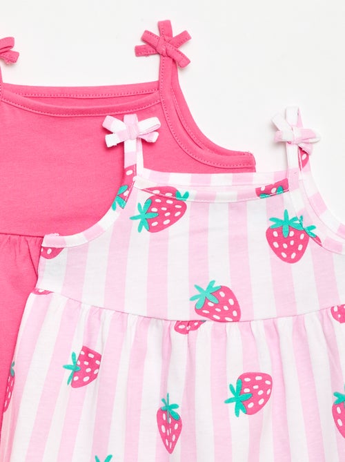 Set di 2 abiti con spalline - Kiabi