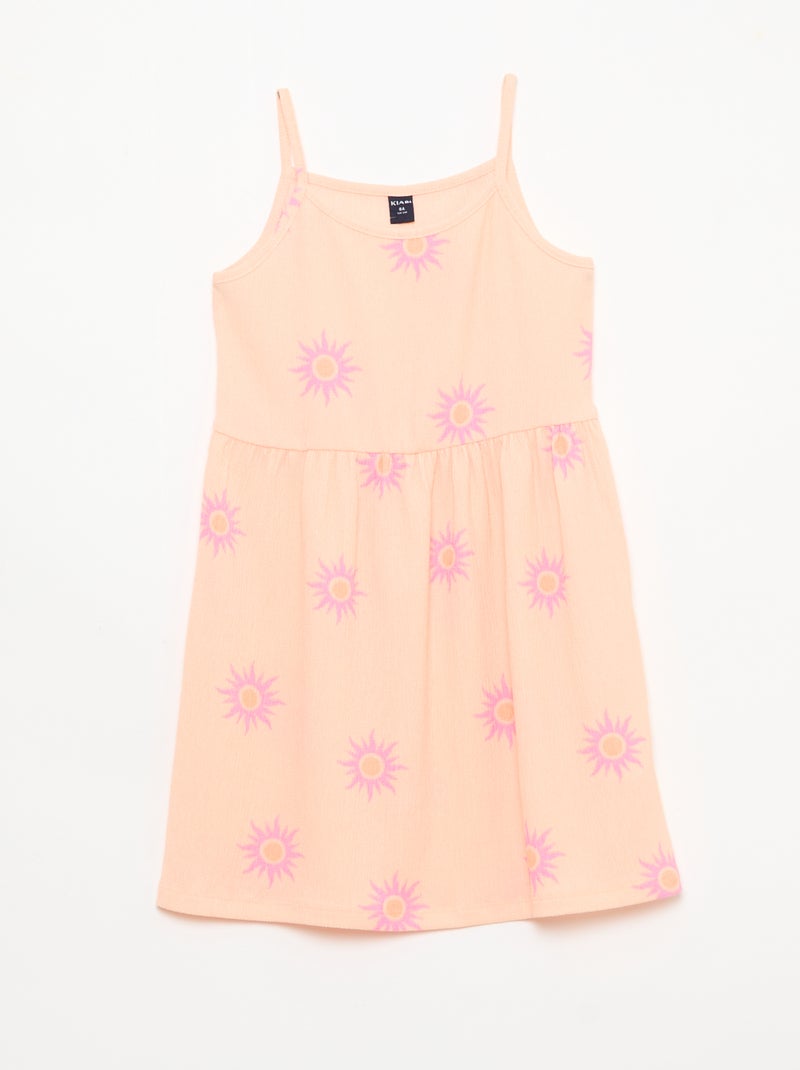 Set di 2 abiti in maglia crêpe Arancione - Kiabi