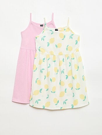 Set di 2 abiti in maglia crêpe