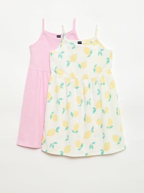 Set di 2 abiti in maglia crêpe - Kiabi