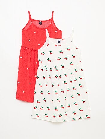 Set di 2 abiti in maglia crêpe