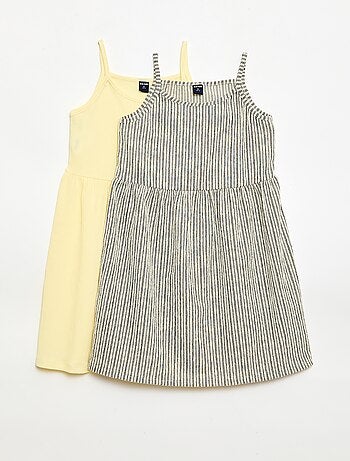 Set di 2 abiti in maglia crêpe