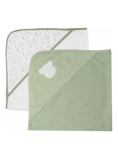 Set di 2 accappatoi a triangolo - Kiabi Set di 2 accappatoi a triangolo - Kiabi